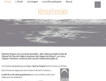 Tablet Screenshot of kitesurfsession.com